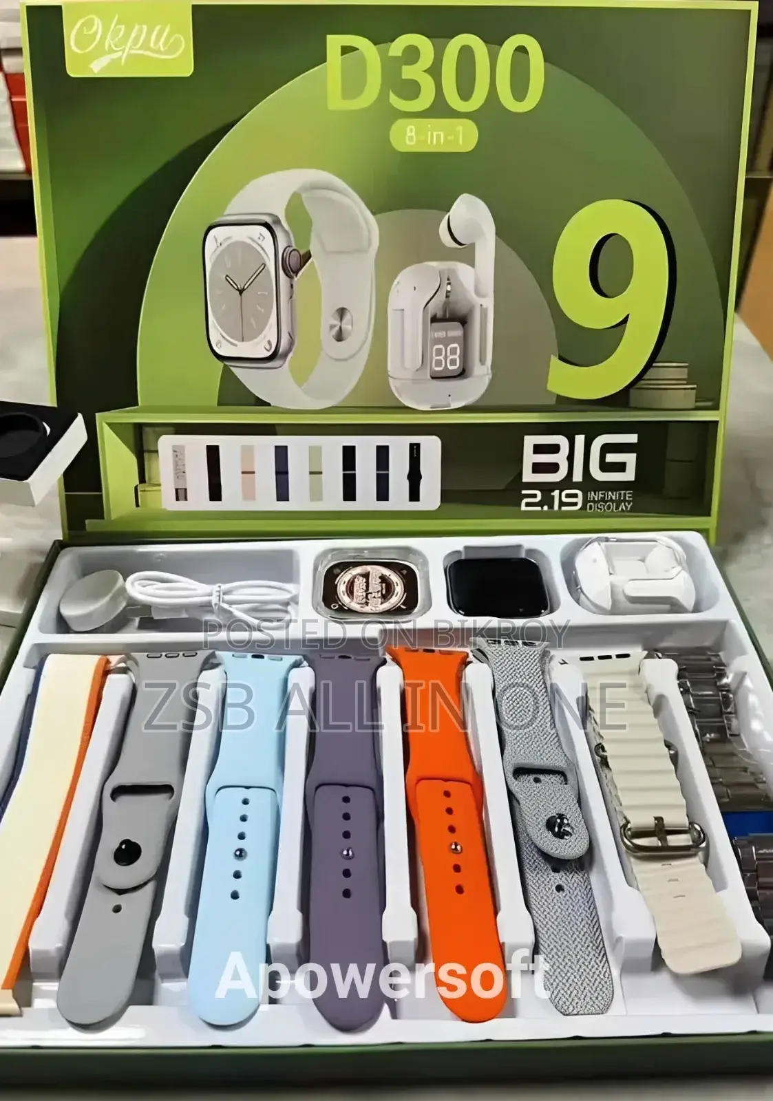 D300 8-in-1 Ultimate Smartwatch Combo