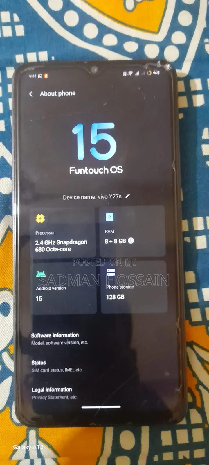 Vivo Y27s 128 GB Purple