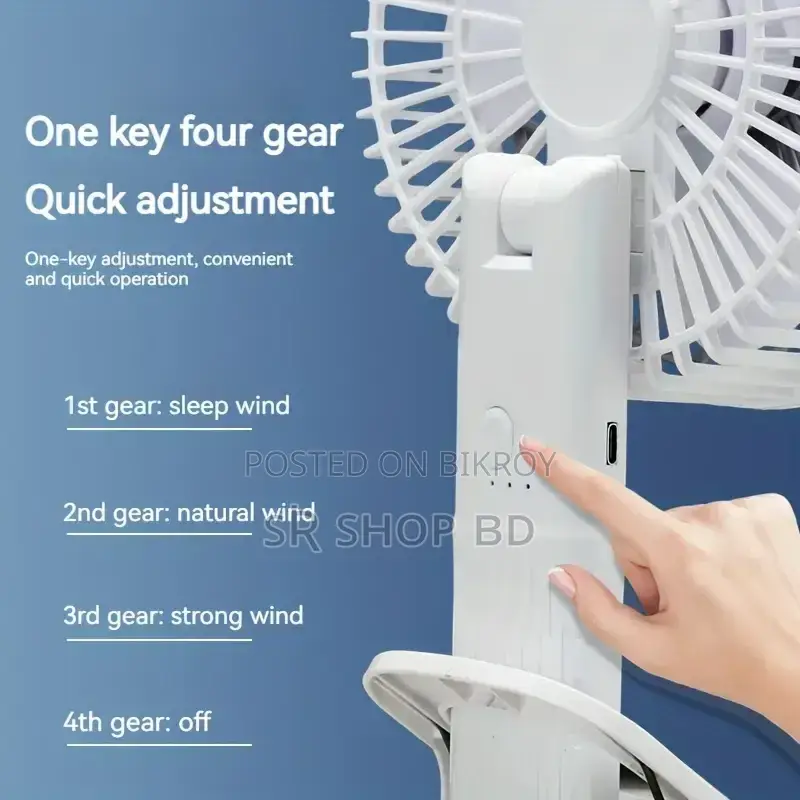 Rechargeable 3 in 1 Clip Fan