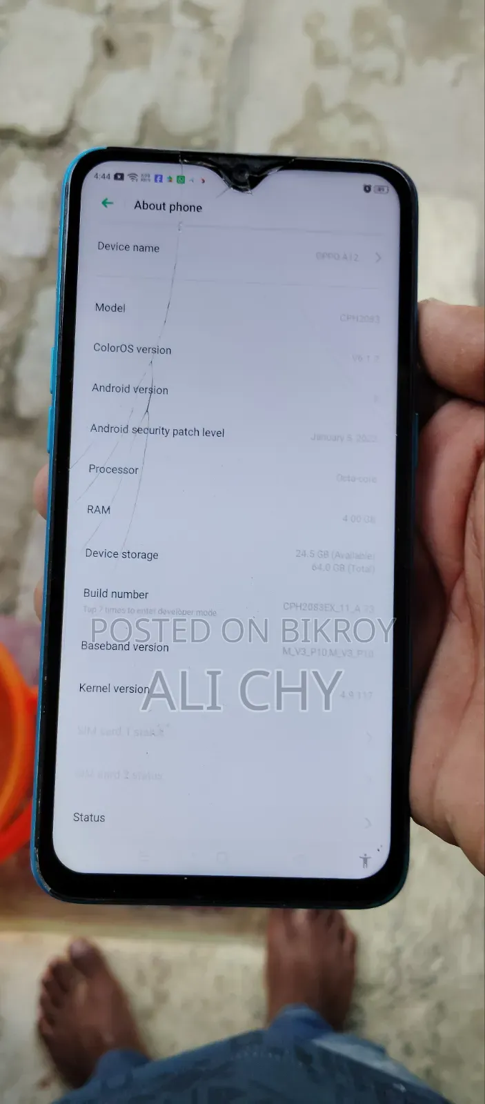 Oppo A12 64 GB Blue