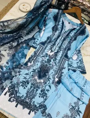 Embroidery Sequence Digital Print Three Piece Updated Collection