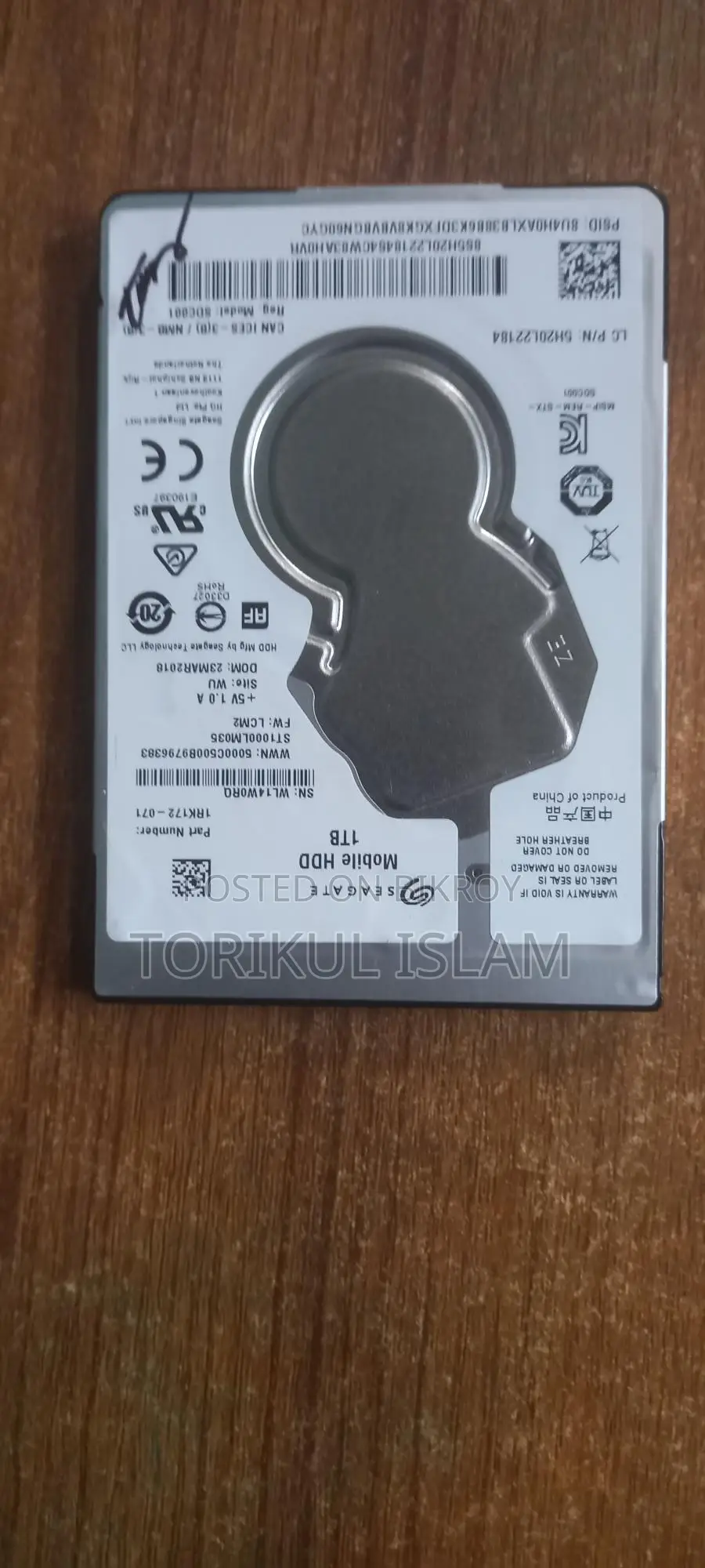 Hard Drive: 1000GB