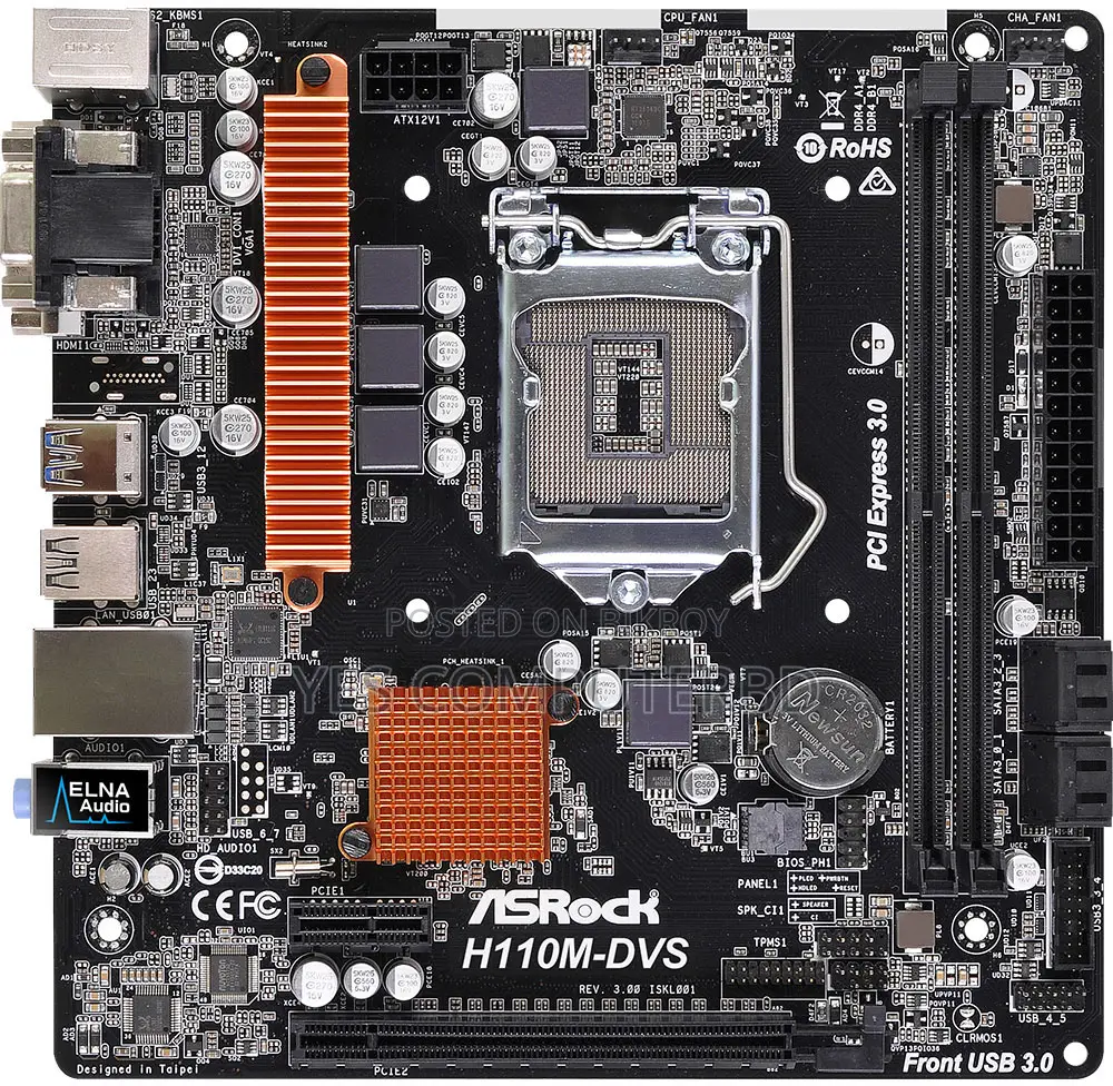 Korean motherboard H110 1Year Warranty