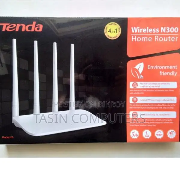 Tenda F6 300mbps N300 4 Antenna Wifi Router