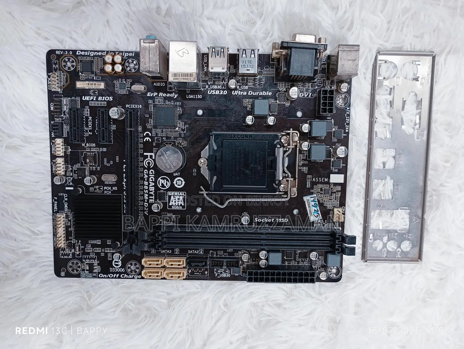 GIGABYTE H 81 MOTHERBOARD 100% FRESH.
