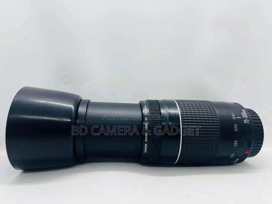 Canon 75-300 zoom lens with hood free