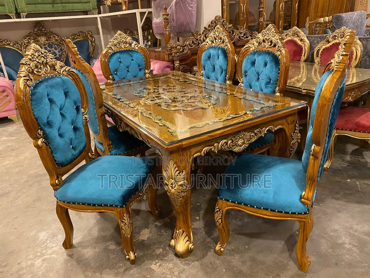 Golden Ctg Wooden Style Collection Dining Room Set