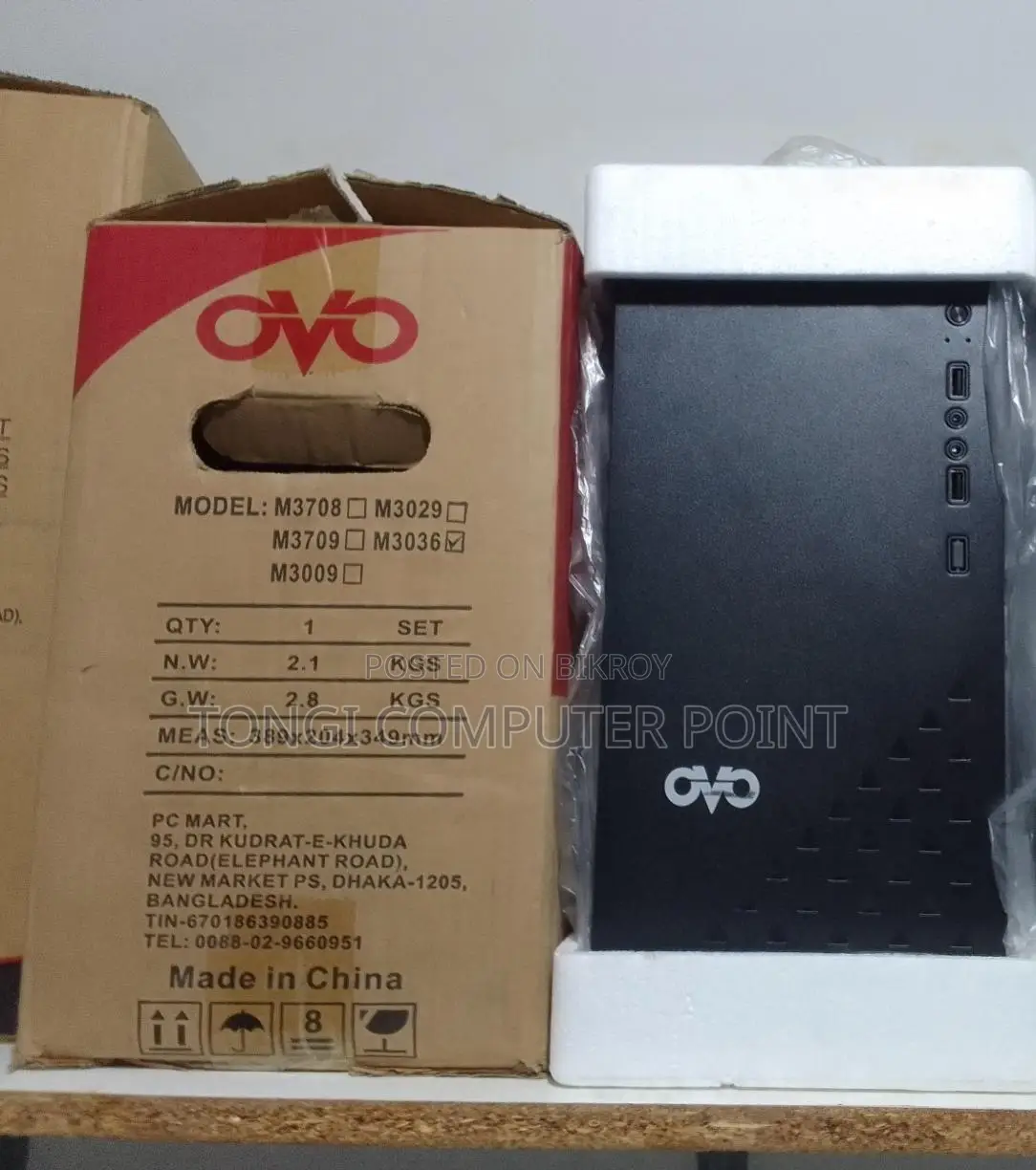 I3 8th Gen শুধু পি‌সি 4gb Ram 160gb Hdd
