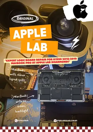 "Expert Logic Board Repair for A1990 2018-2019 MacBook Pro