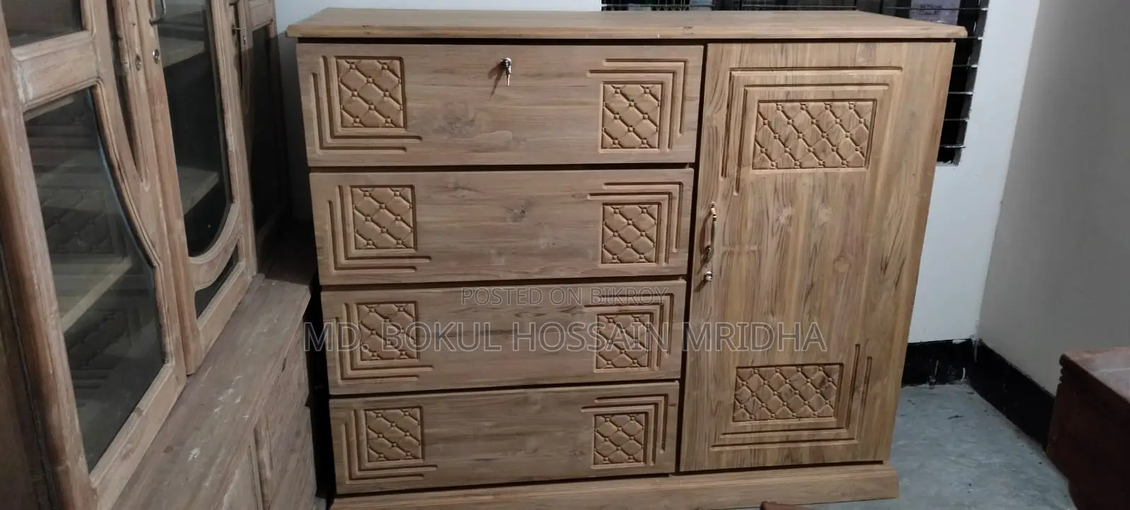 Segun Wood Wardrobe 4*5 Ft