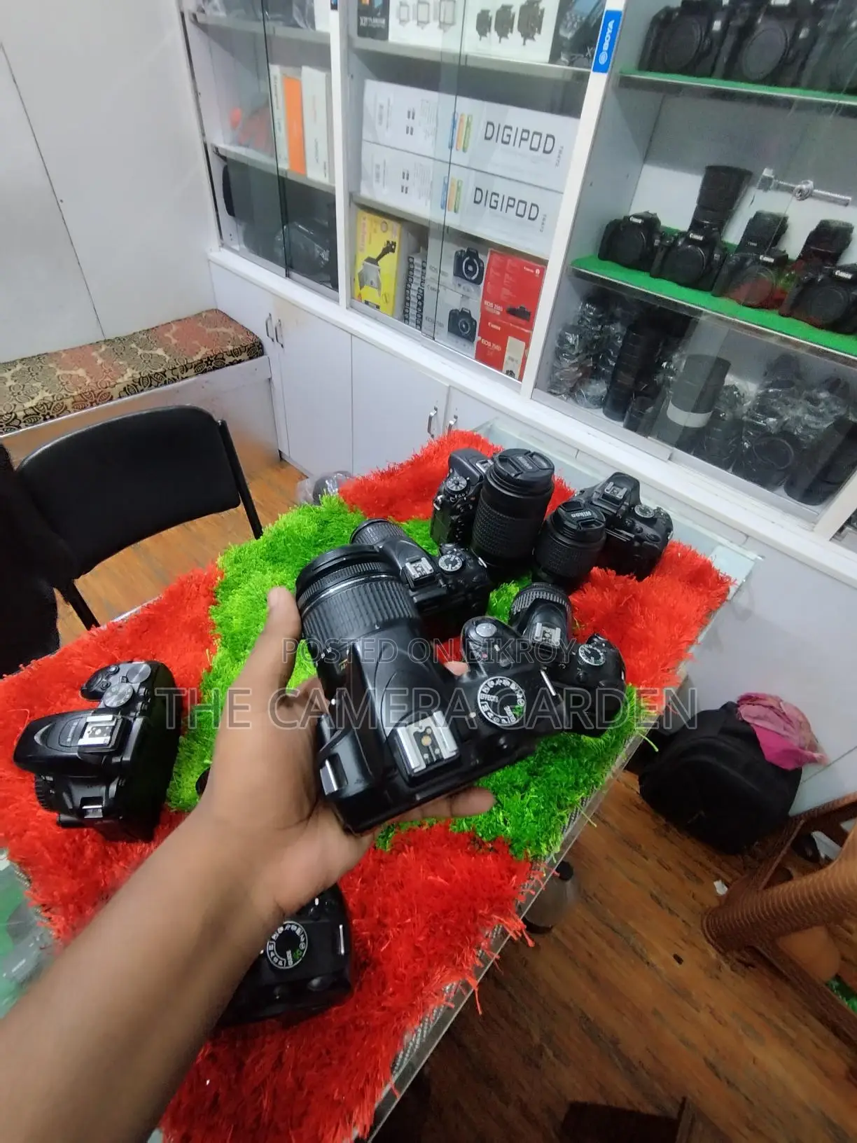 Nikon D3200 with 18-55mm lens