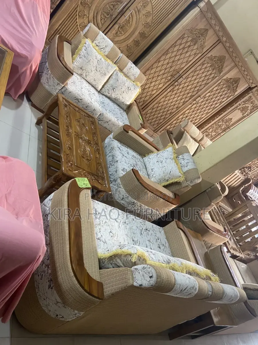Stock Clearance Offer on Teak Wood Foam Sofa