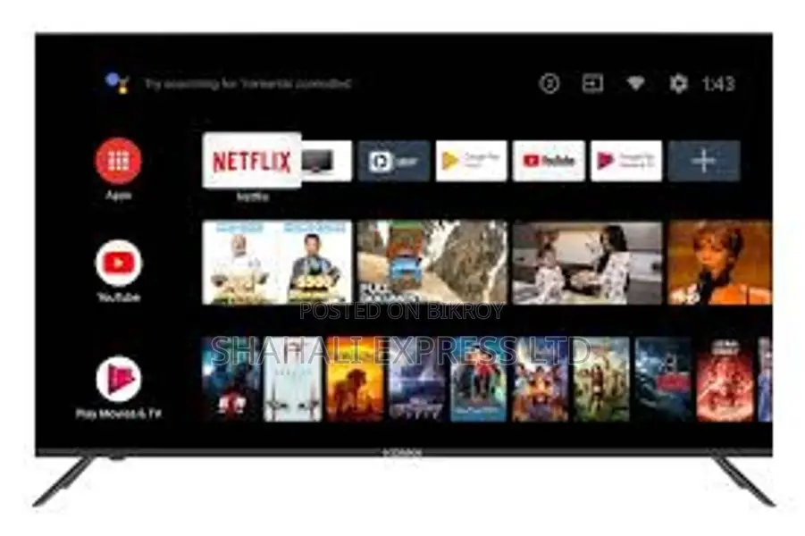 DIN THE DAY 40"2+16GB RAM SMART LED TV