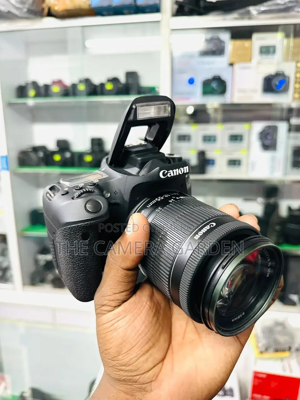 Canon 77d body with 18 55mm stm lens