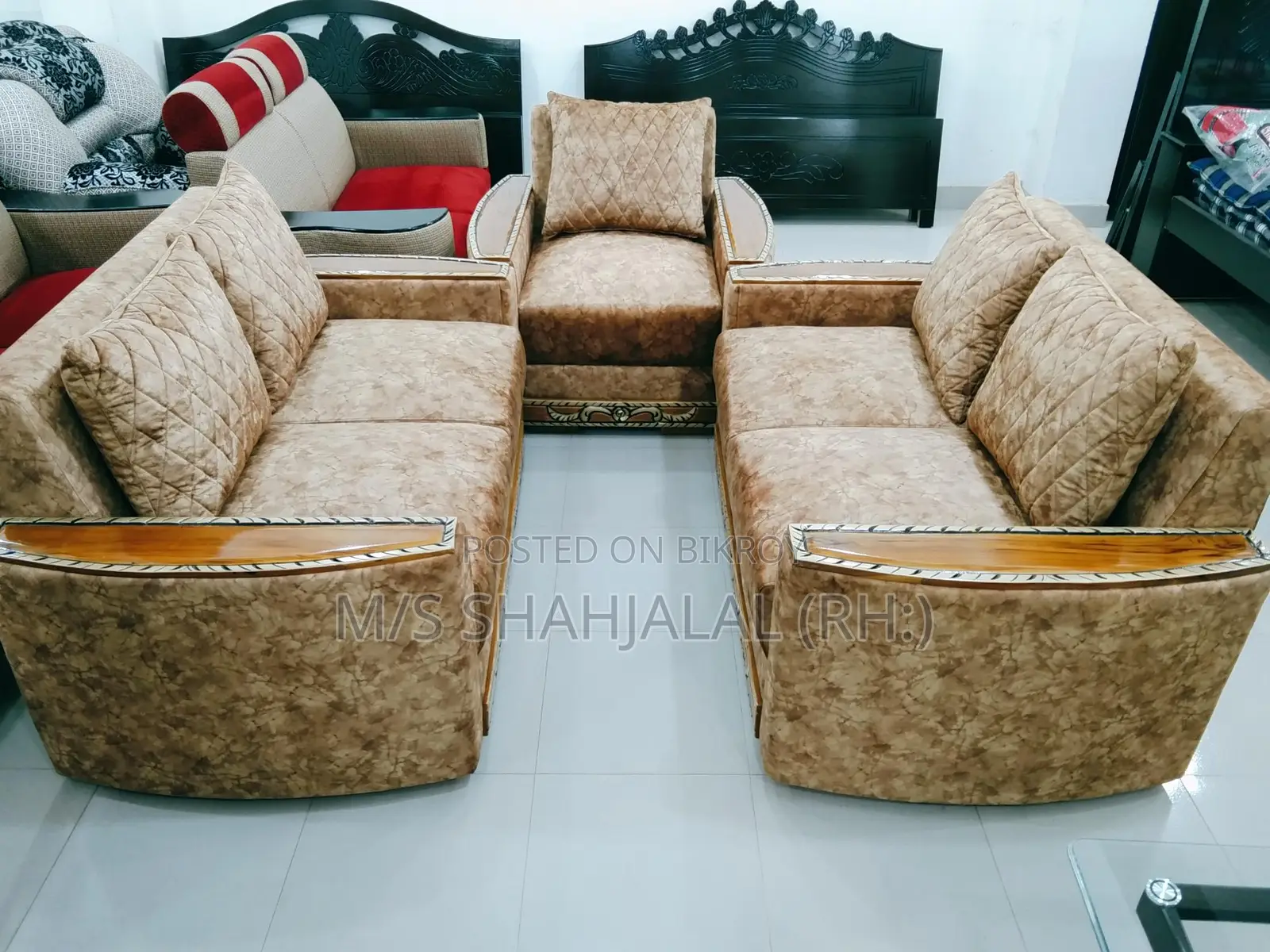 Sofa set chap design segun armrest