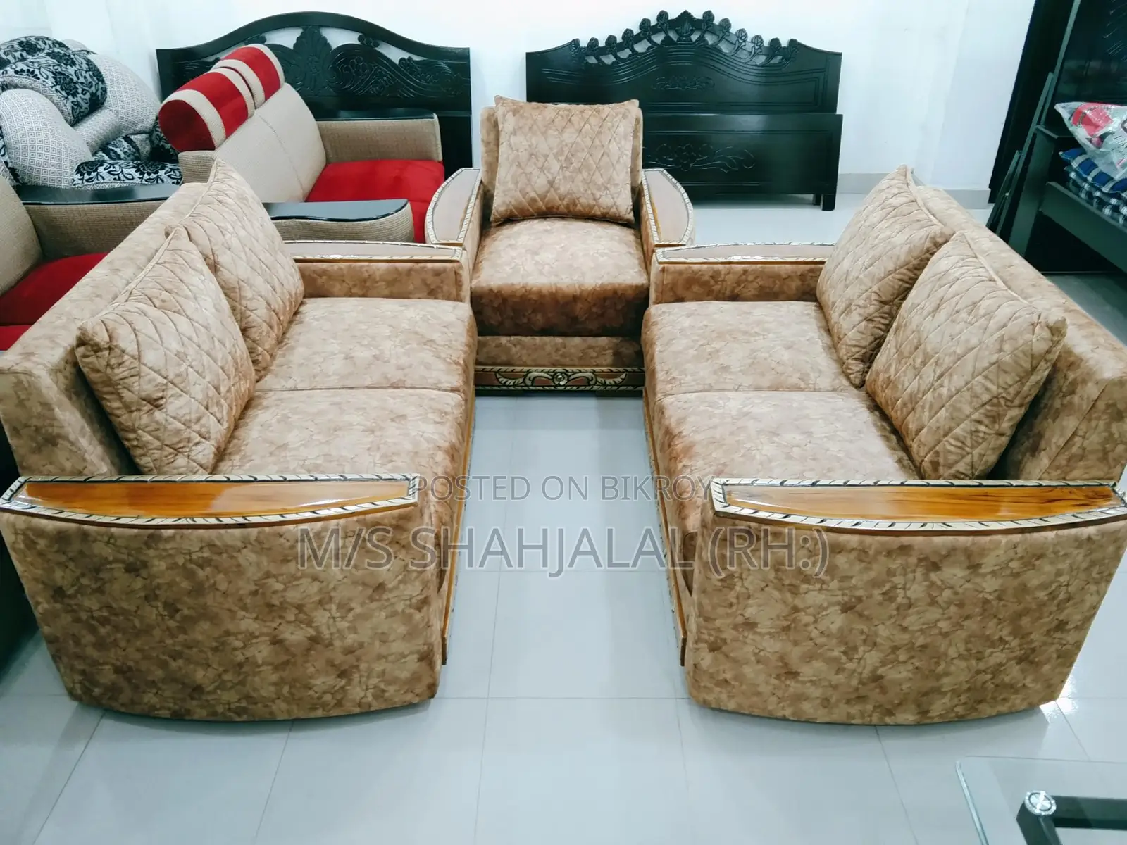 Sofa set chap design segun armrest