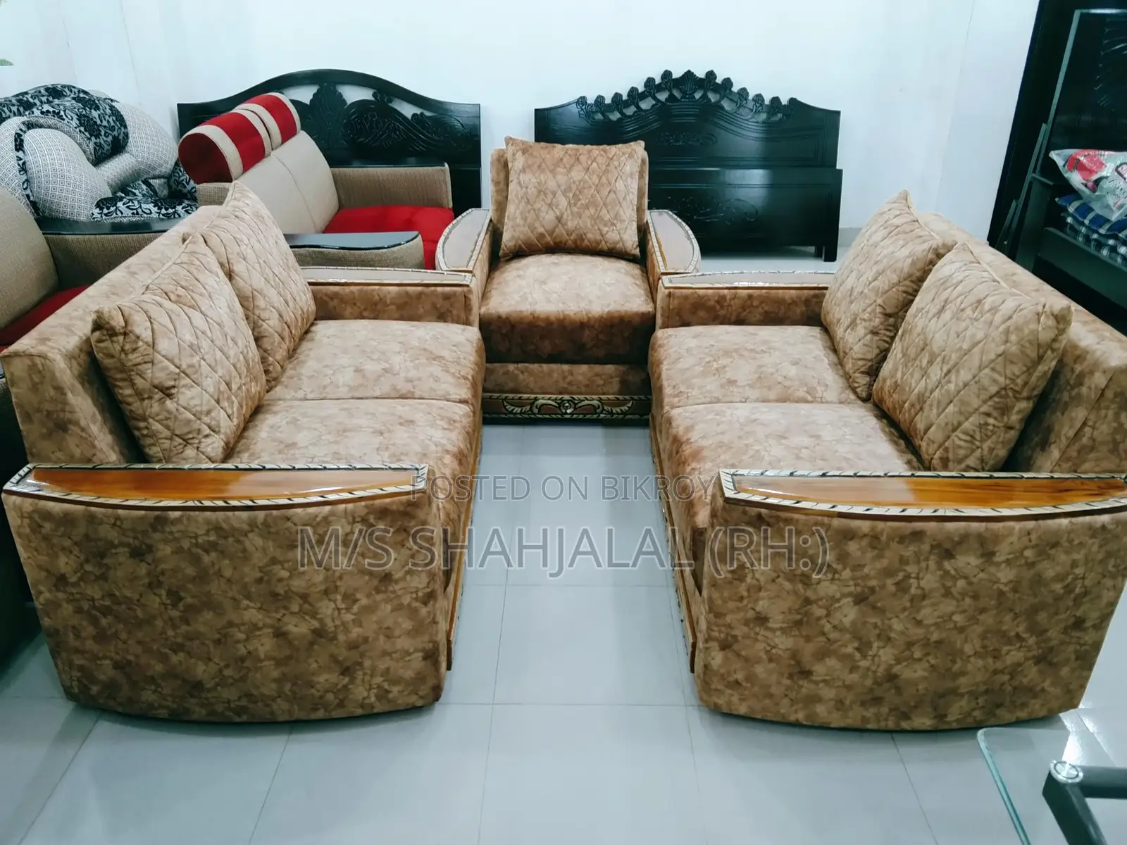 Sofa set chap design segun armrest