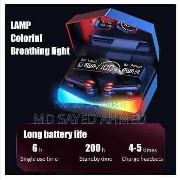 M28 TWS Bluetooth Wireless Earbuds - Black