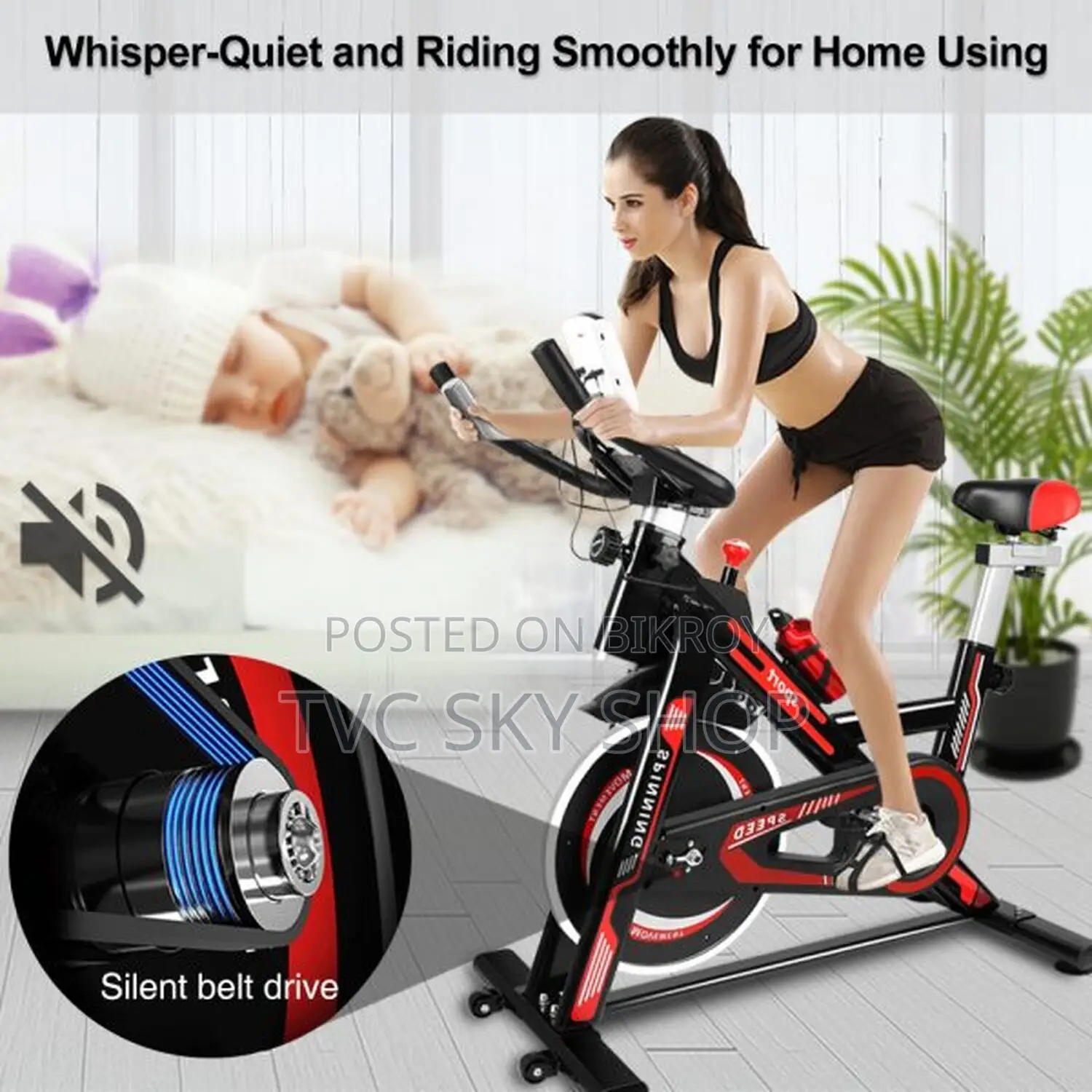 New Adjustable Seat Spin Bike 018-27