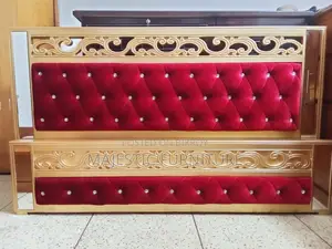 NEW BED GOLDEN 5/7 & 6/7 FEET. M # 2689