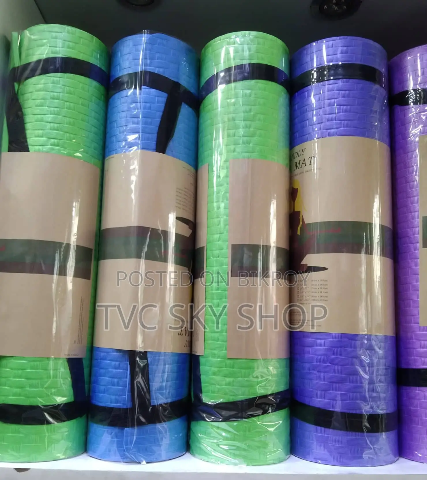 Yoga Mat Rubber Eco Friendly – 8MM 3feet by 6feet