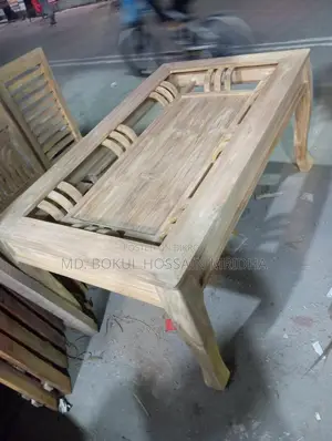 অরিজিনাল চিটাগাং সেগুন কাঠের ডাইনিং টেবিল