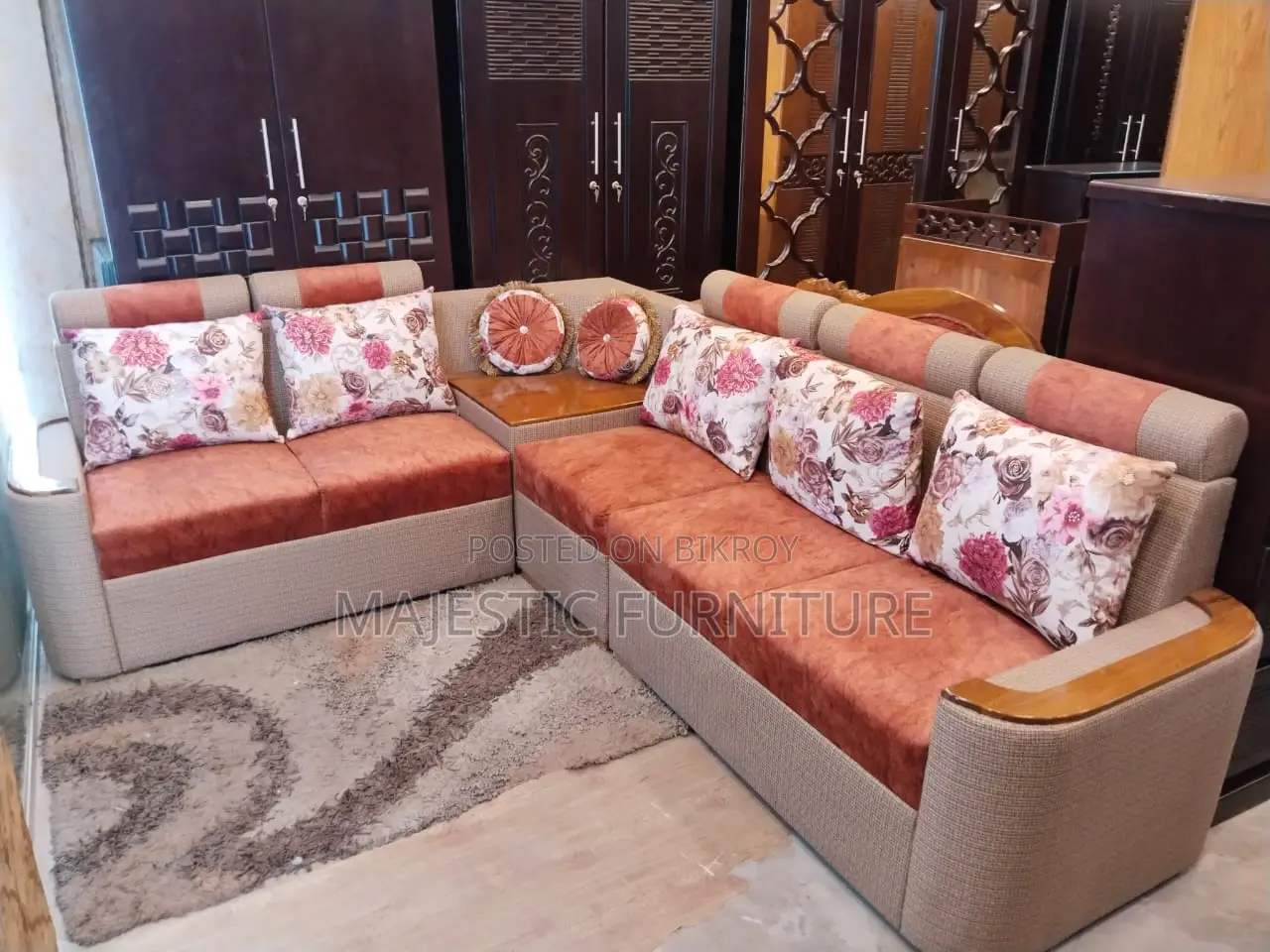 SEGUN WOOS CORNER SOFA. M # 3879