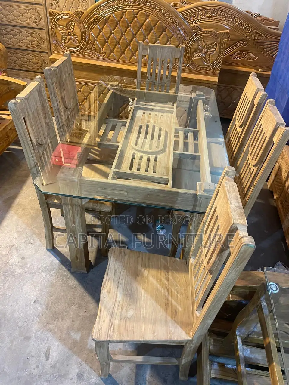 Original Teak Wood Dining Table.