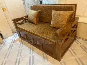 Teak Wood Sofa Cum Bed Scb14f