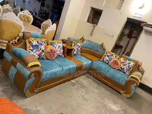 Teak wood corner sofa SL320F