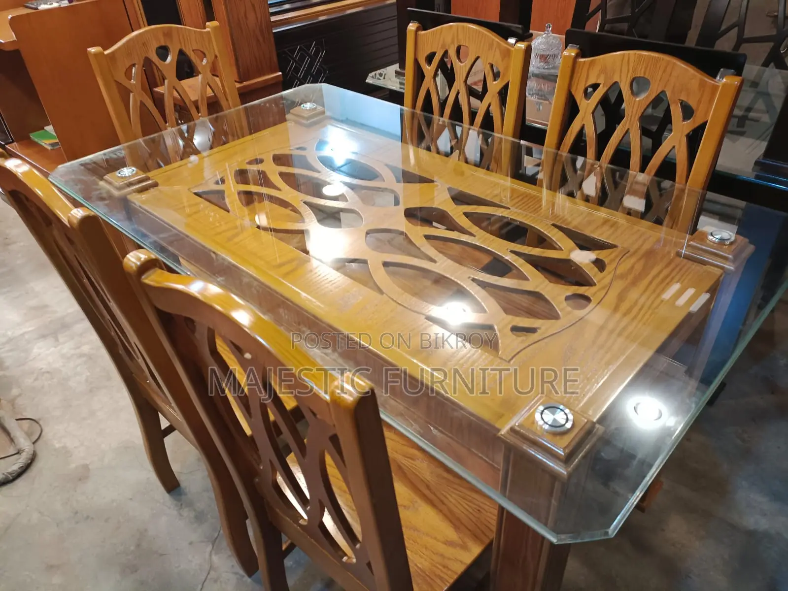 NEW DAINING SET CANADIAN OAK VENEER M # 1733
