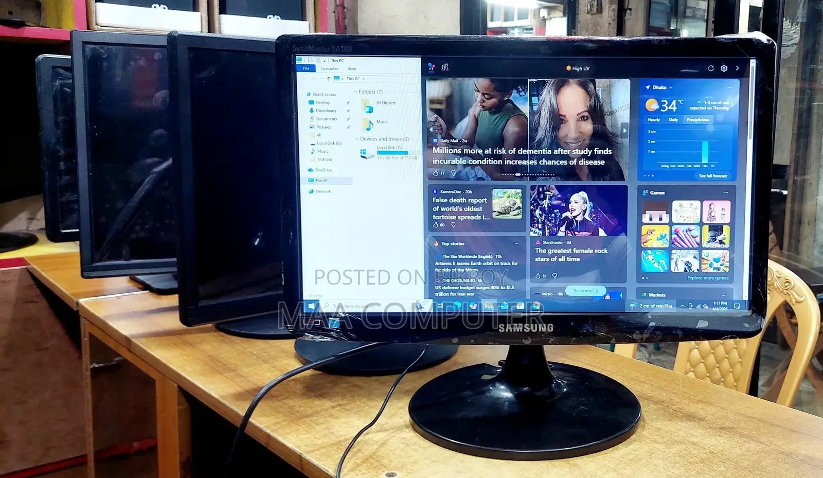 1️⃣9️⃣ inch Samsung {Made in Malaysia} Led Monitor With Replace Warranty