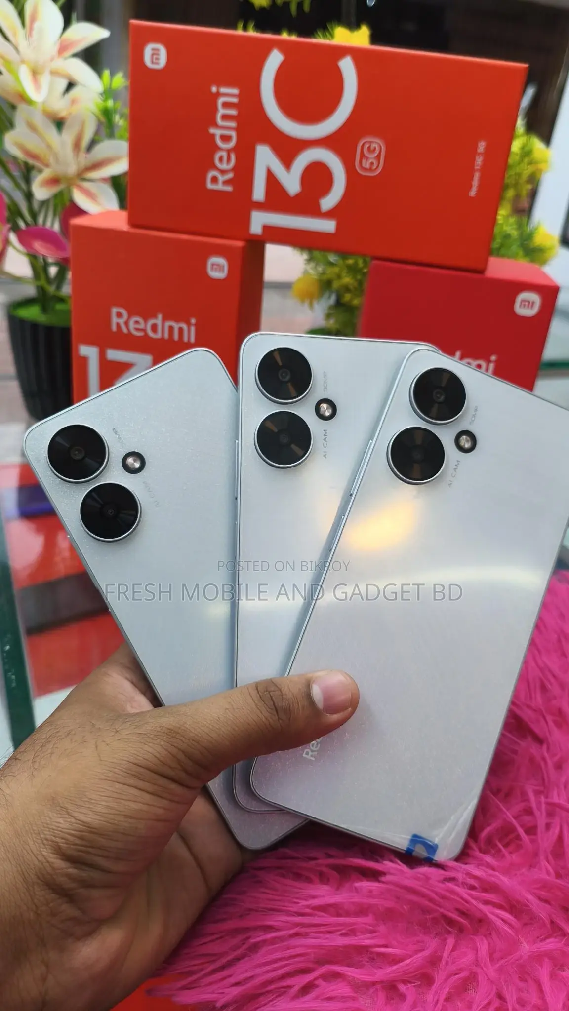 নতুন শাওমি রেডমি ১৩সি ৫জি ২৫৬ জিবি সাদা
