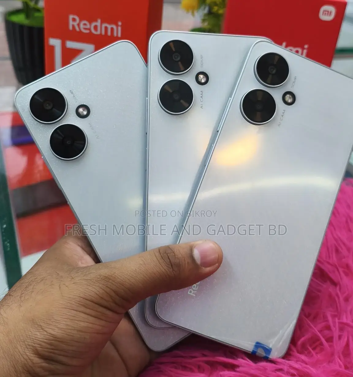নতুন শাওমি রেডমি ১৩সি ৫জি ২৫৬ জিবি সাদা
