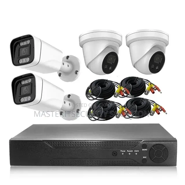 2MP 04 Pcs CCTV Camera Full Package