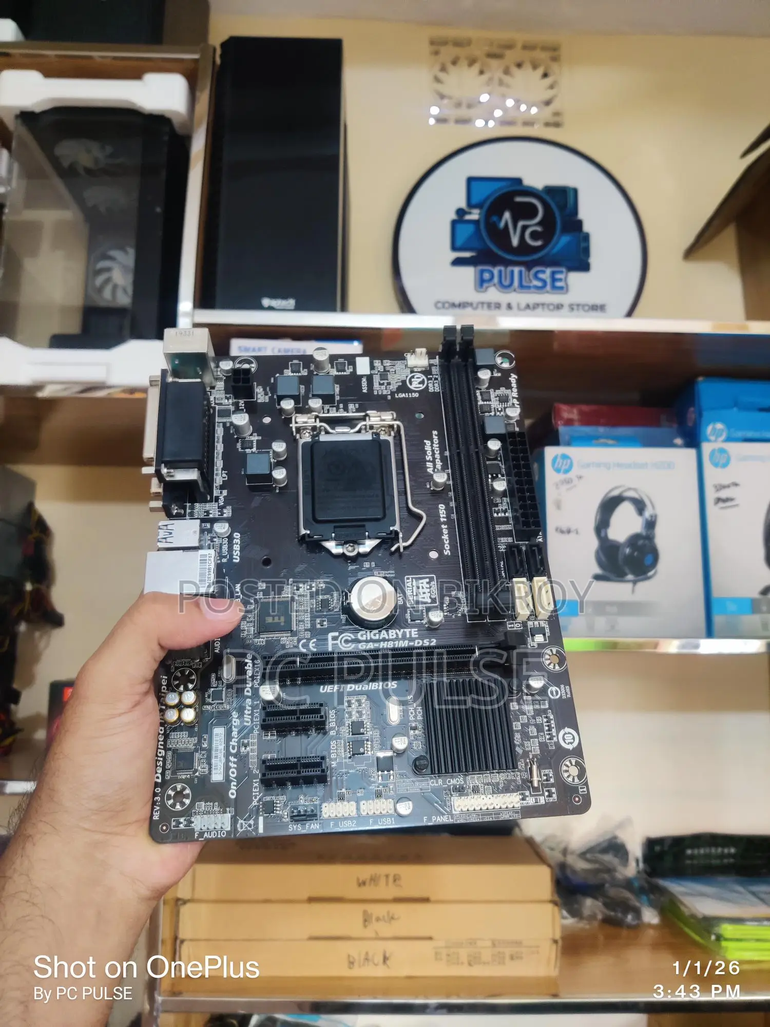 Gigabyte 81 Korean Motherboard with 1-year warranty