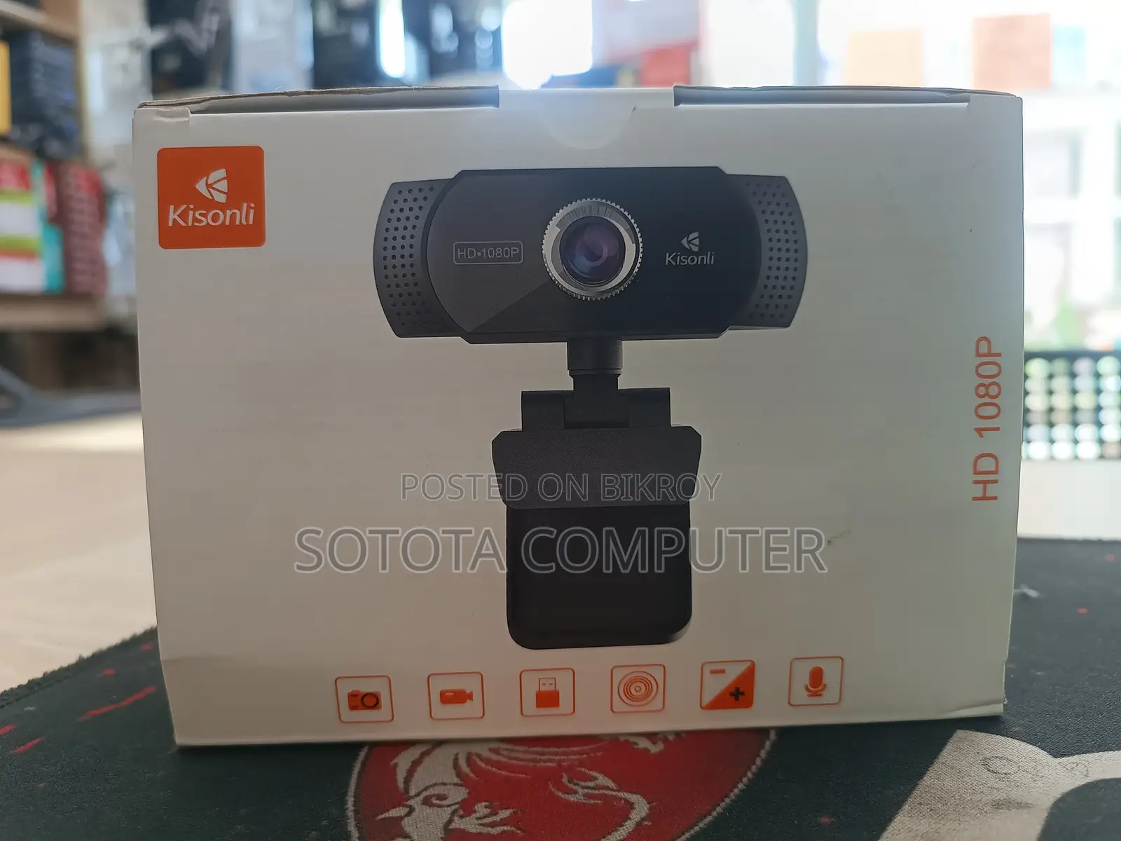Kisonli PC-2 High Definition Rotatable 1080P HD Webcams