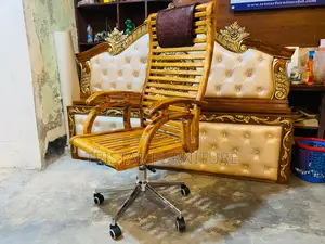 Wooden Swivel Chair