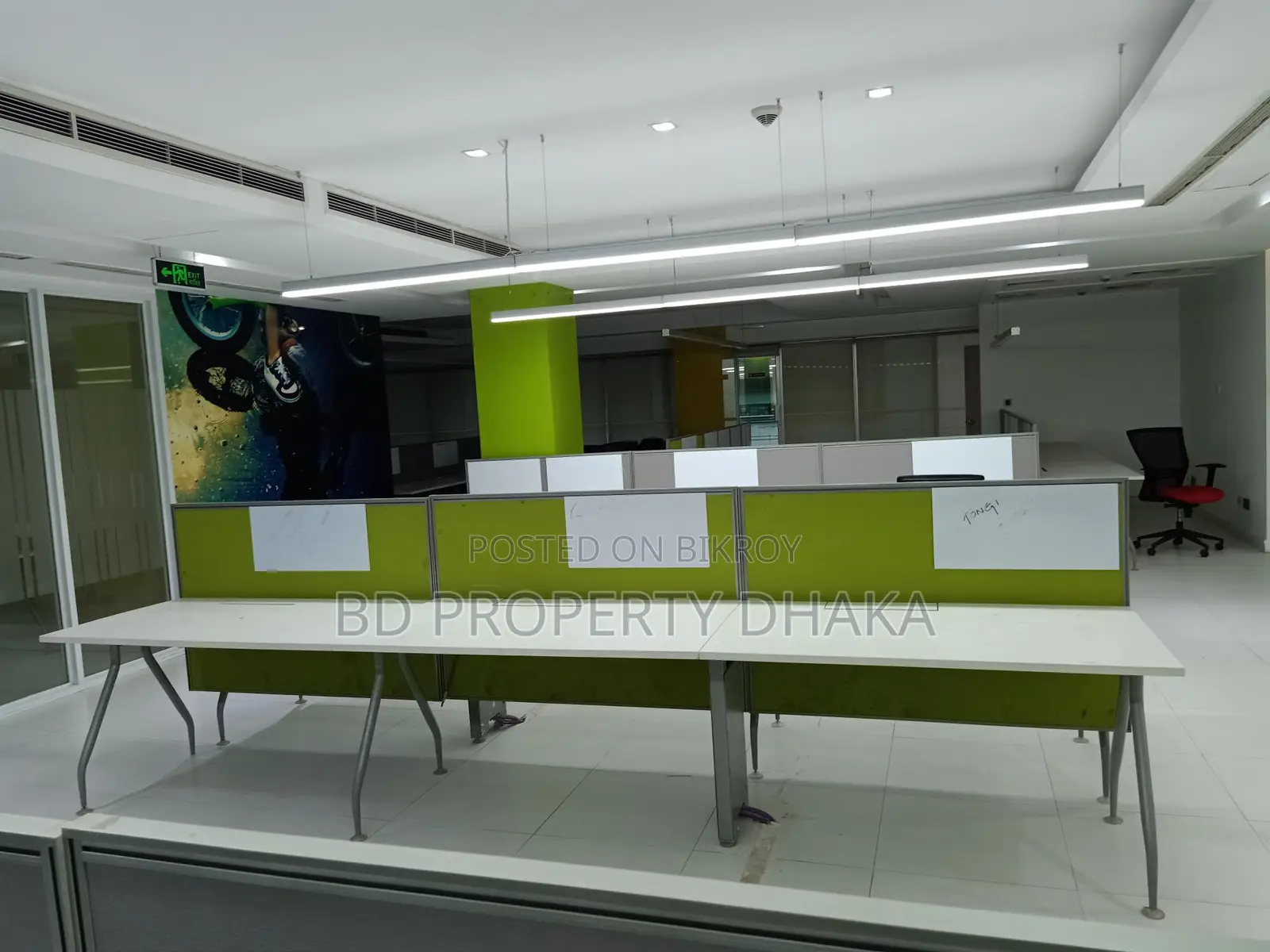 6070sqft Semi Furnished open Commercial space rent in Gulshan Avenue