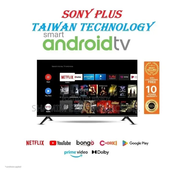 SONY PLUS 32'' 2+16GB RAM VOICE CONTROL ANDROID SMART LED