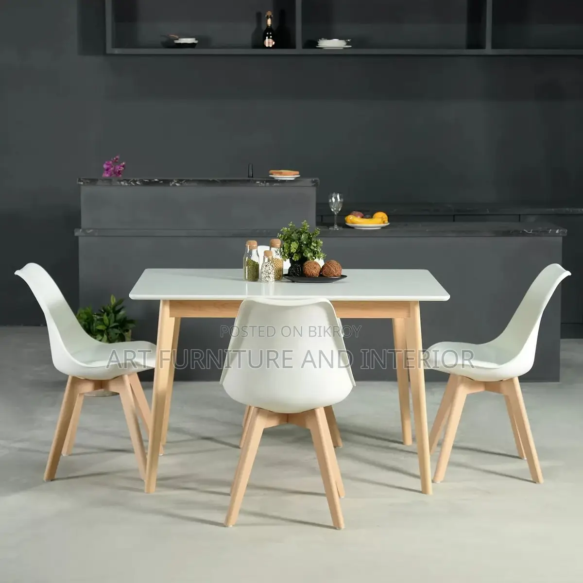 Iron Dining Table & Chair - 36