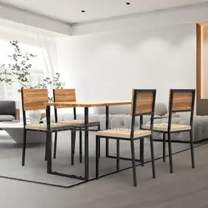 Iron Dining Table & Chair - 58