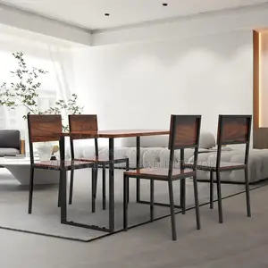 Iron Dining Table & Chair - 58