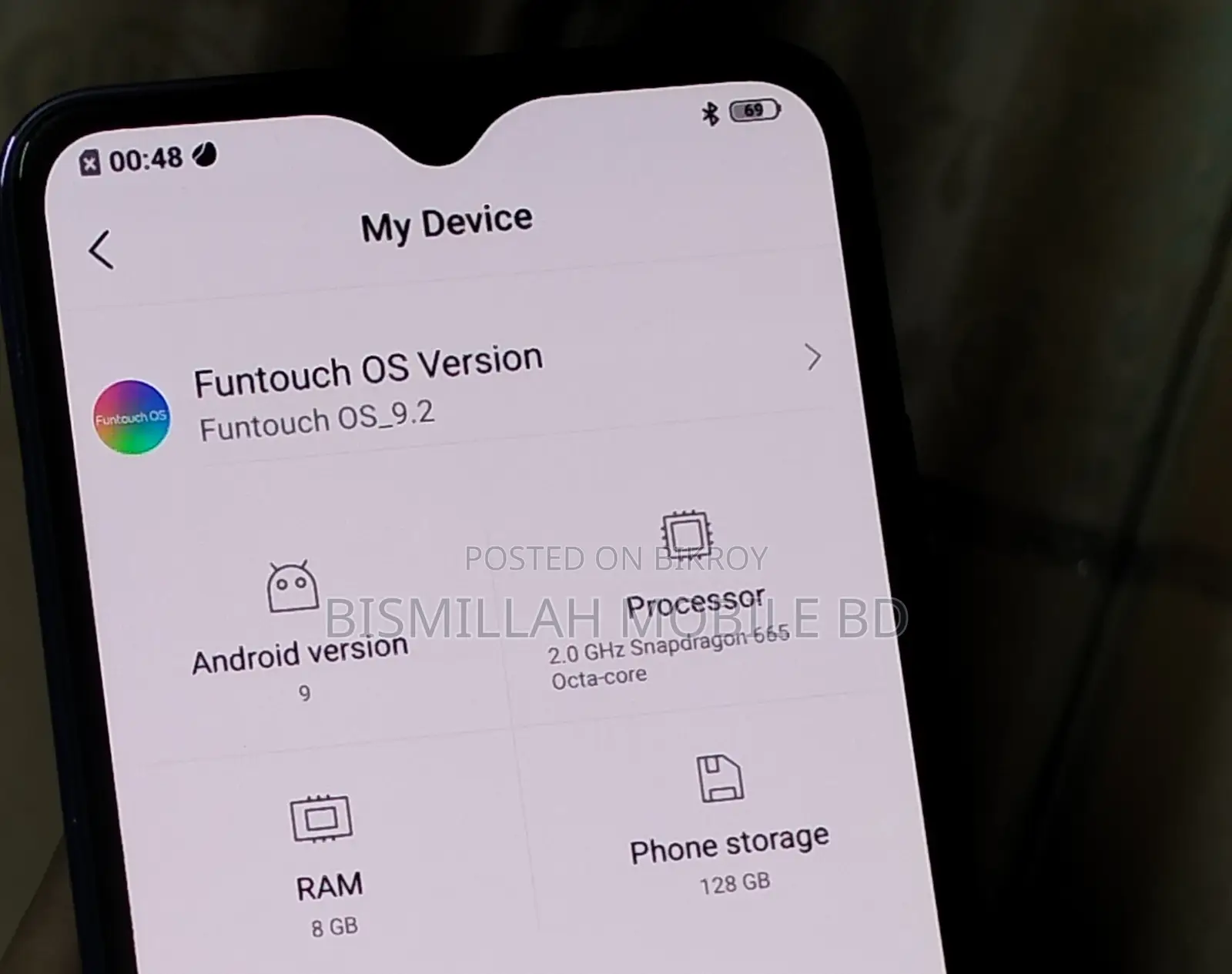 Vivo S1 Pro অফার ৮+১২৮ জিবি (Used)