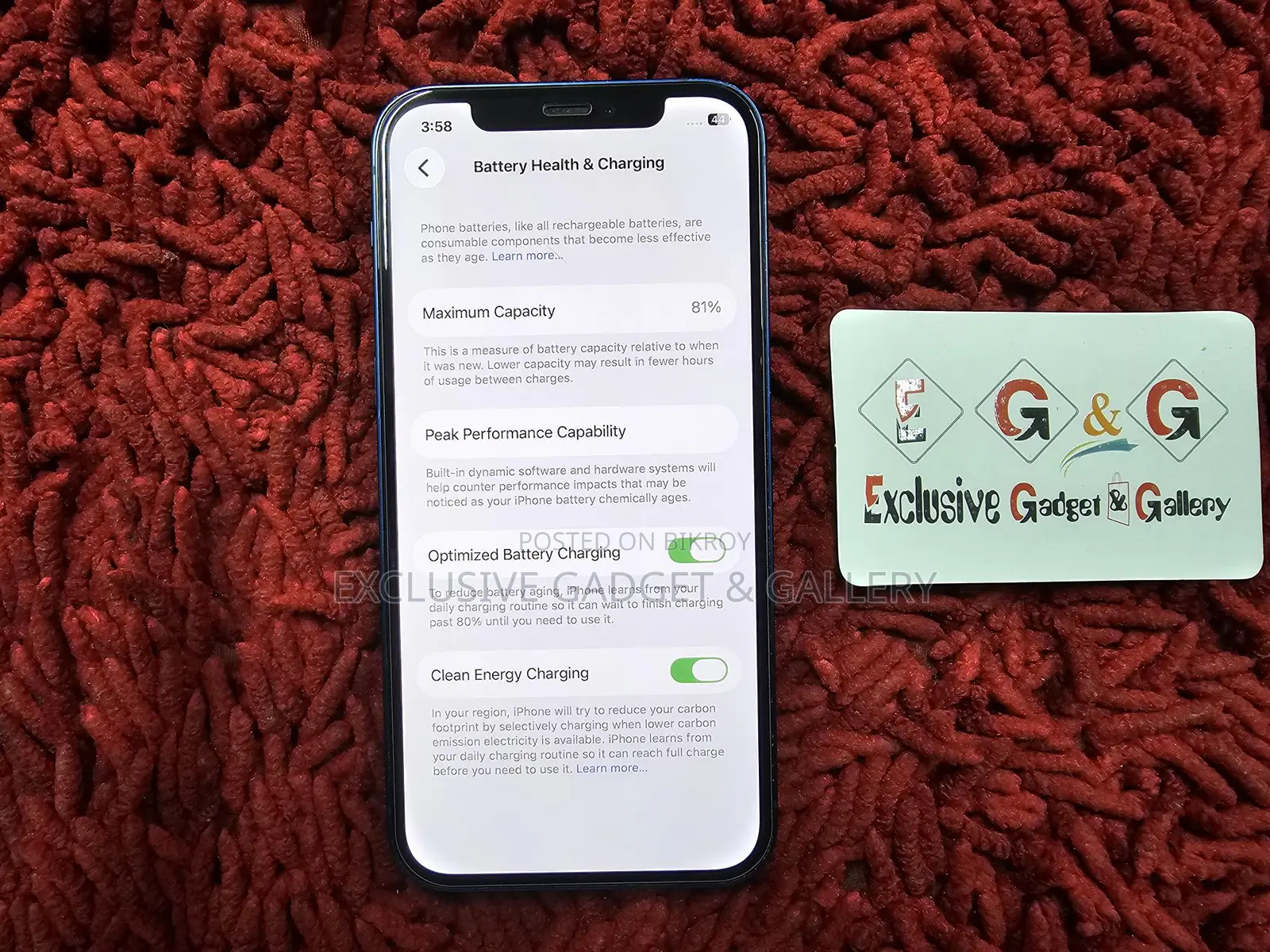 Apple iPhone 12 64GB BH81%💦 Fresh (Used)