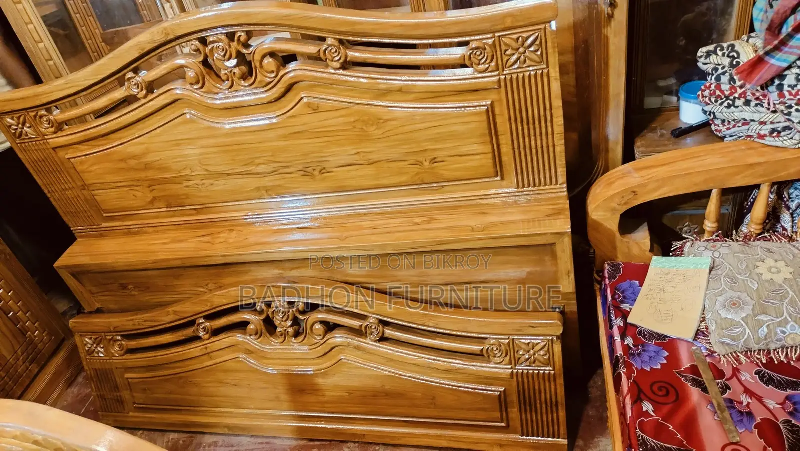 Will sell bed made of segun