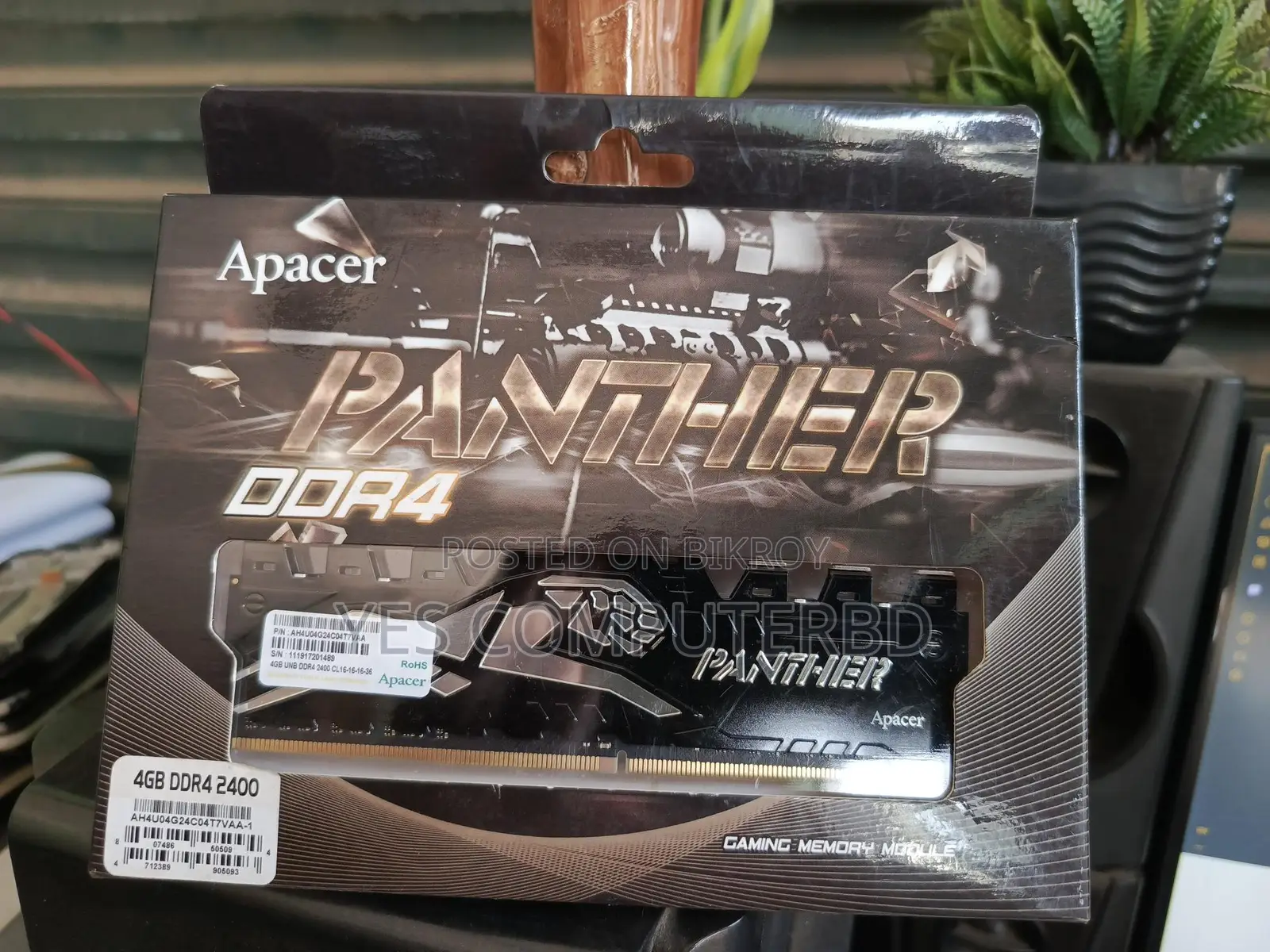 Apache panther 4GB DDR4 Ram Product lifetime warranty