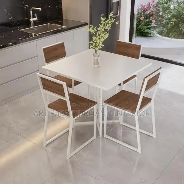 Iron Dining Table & Chair - 55