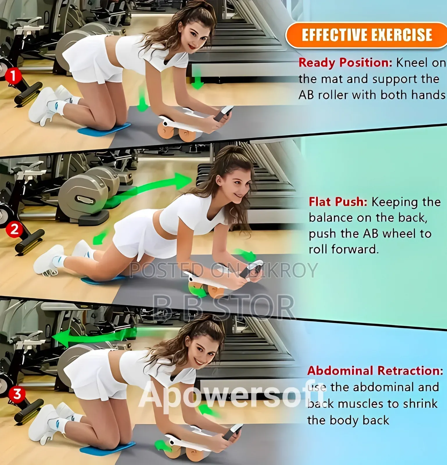 Adjustable Hand Automatic Rebound Healthy Abdomen Wheel