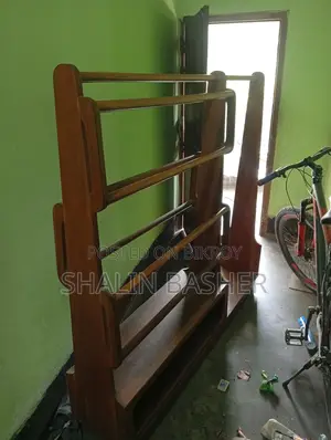 A clothes rack